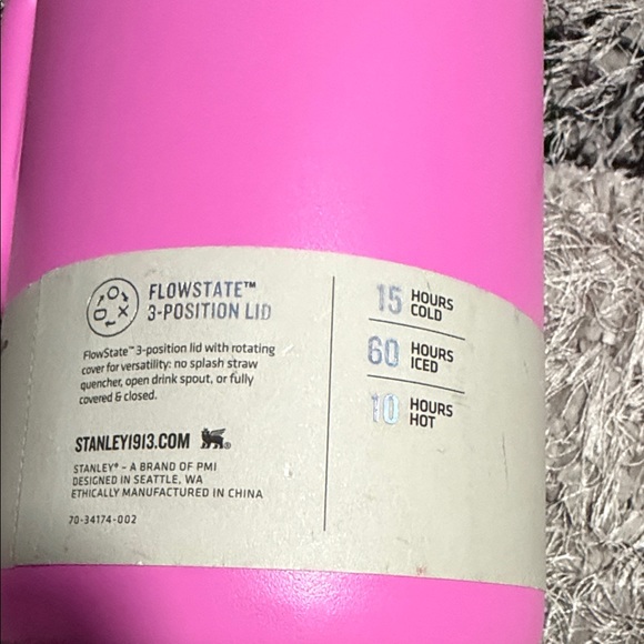 Stanley Vibrant Pink Quencher Tumbler with Handle - Picture 4 of 8